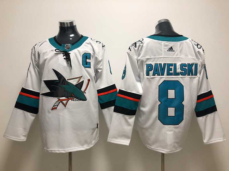 Sharks 8 Joe Pavelski White Adidas Jersey,We sell and wholesale Sharks 8 Joe Pavelski White Adidas Jersey on line form chian!
